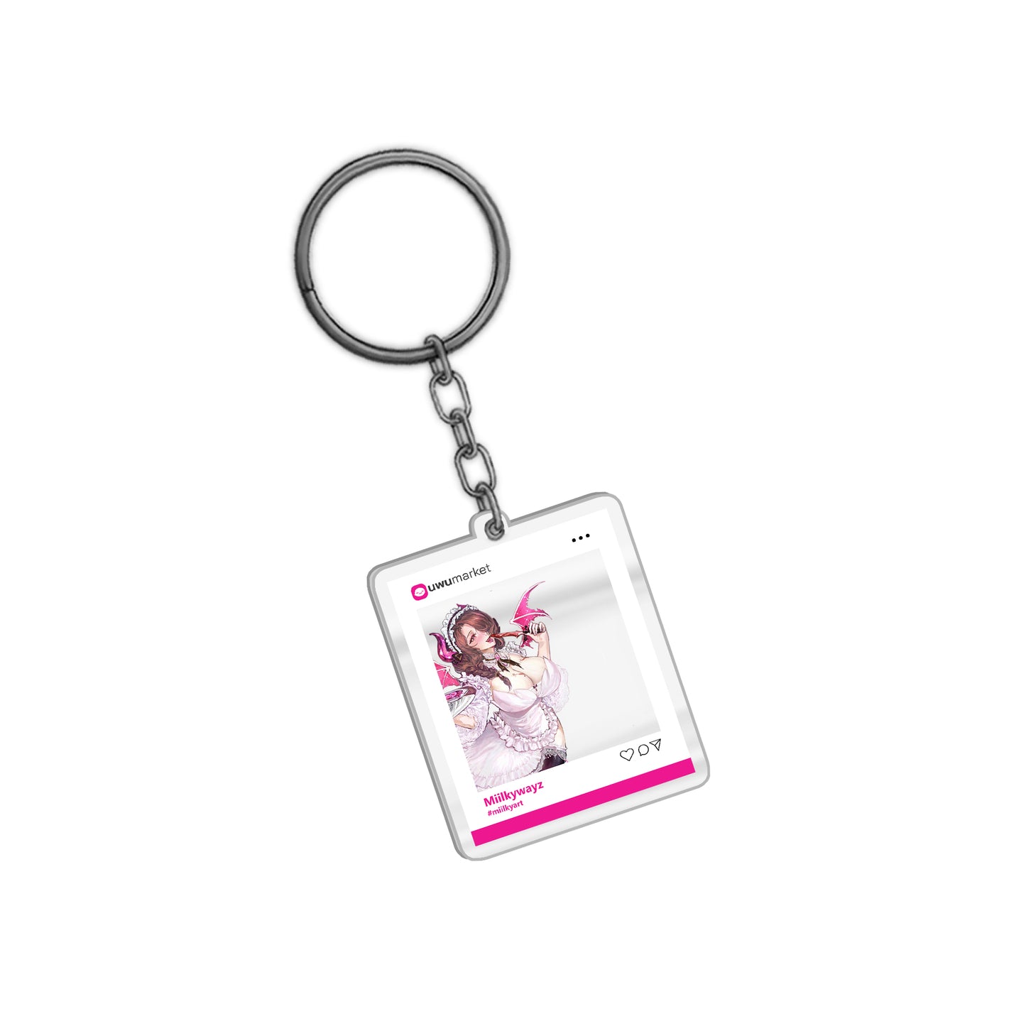 Miilkywayz Post Keychain