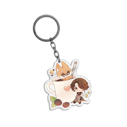 Junnie Coffee Chibi Keychain