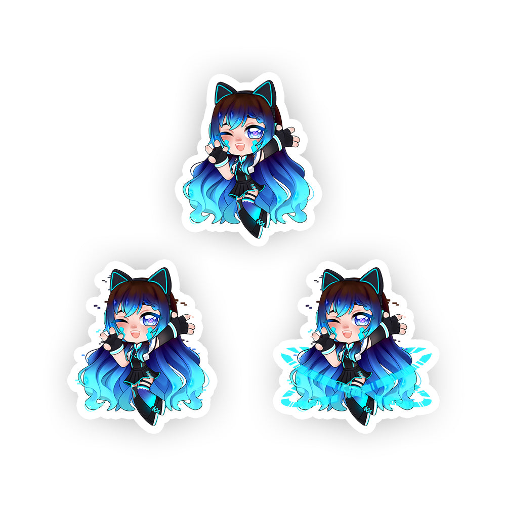 Ayami2059 "Chibi Glitch" Sticker Pack