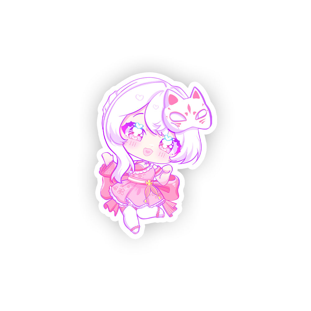AyumiLeeVT "Chibi in Cherry Blossoms" Sticker