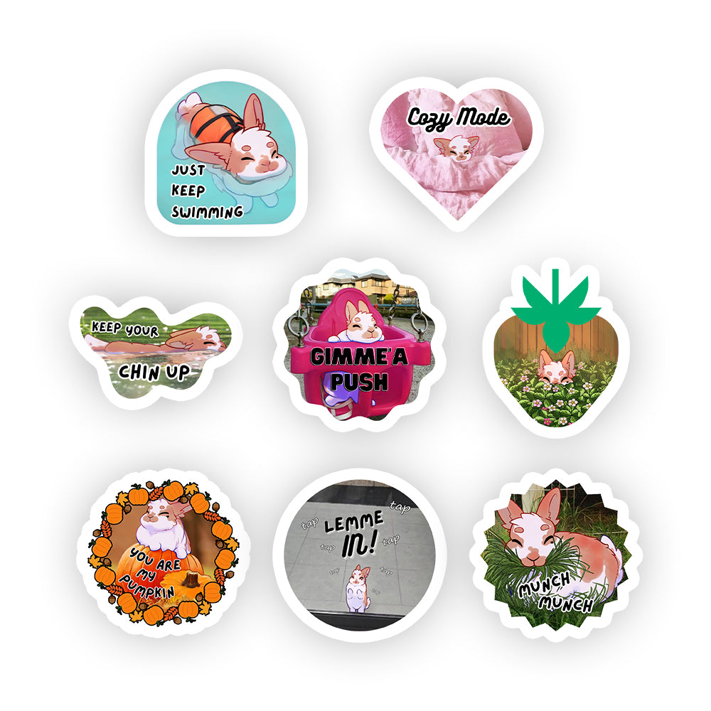 BERiBREi "Bun Memes Too" Sticker Pack