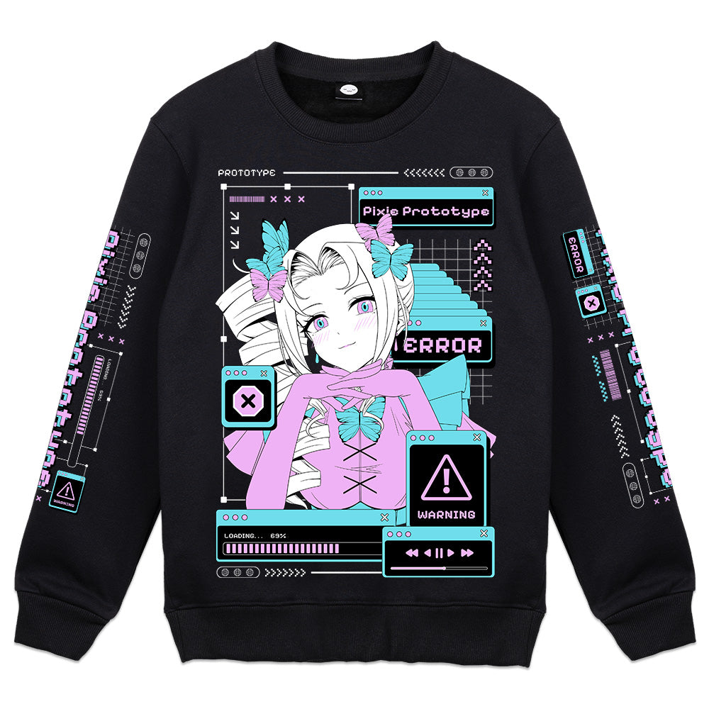 Pixie Prototype System Glitch Crewneck