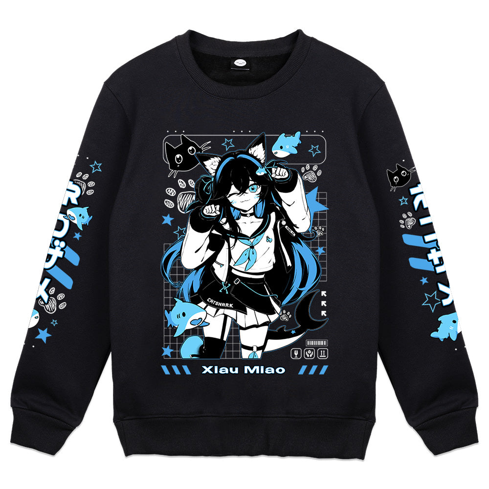 XiauMiao Catshark Crewneck