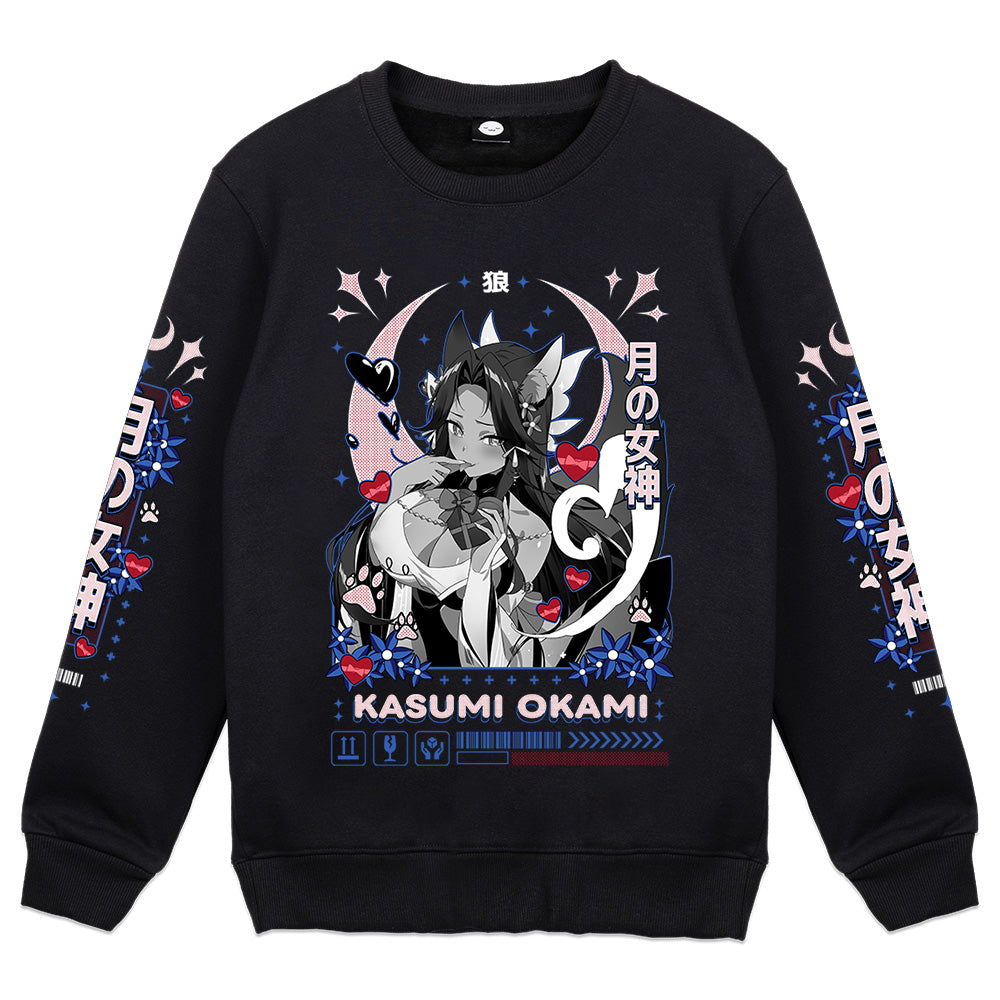KasumiOkamiVT Chocolate Hearts Crewneck