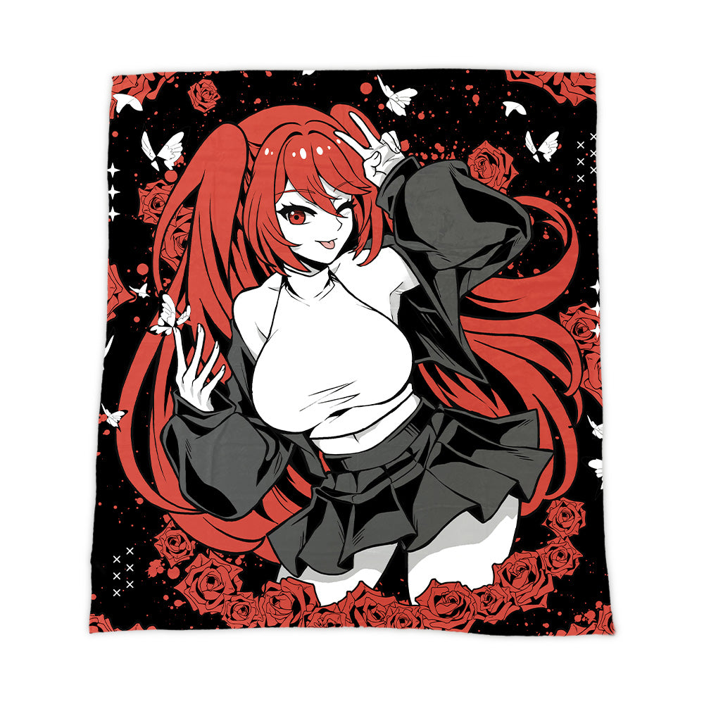 MarryofBlood "Butterflies & Roses" Blanket