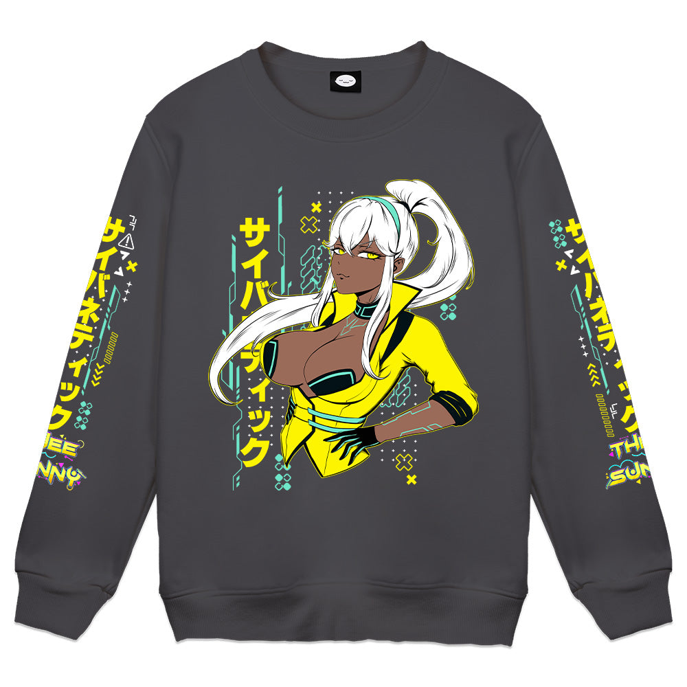 TheeSunnyVT Heart of Chrome Charcoal Crewneck