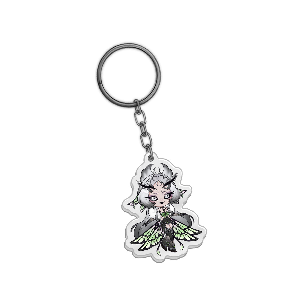 CinnaVT Chibi Keychain (Green)