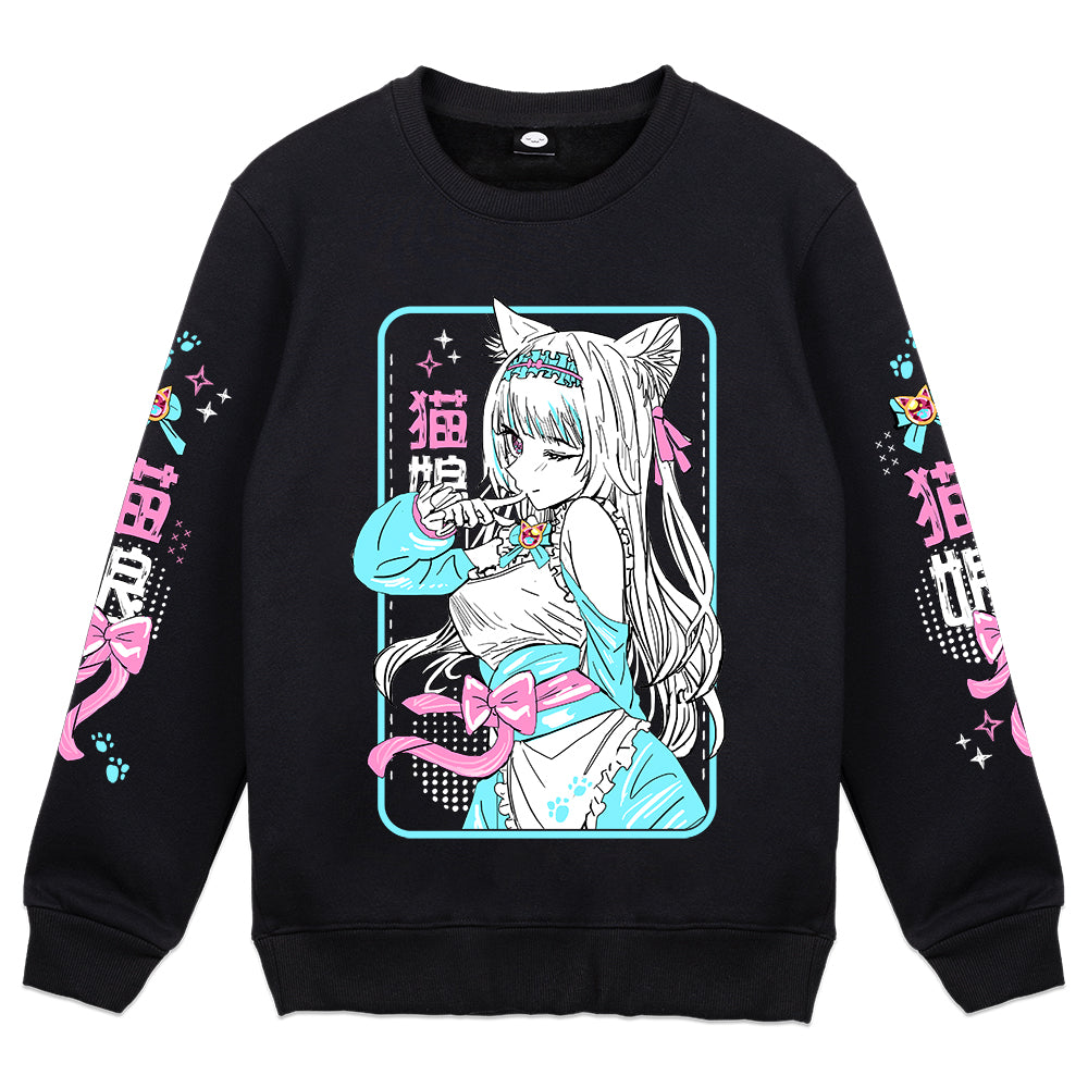 Milkymew Cat Maid Crewneck