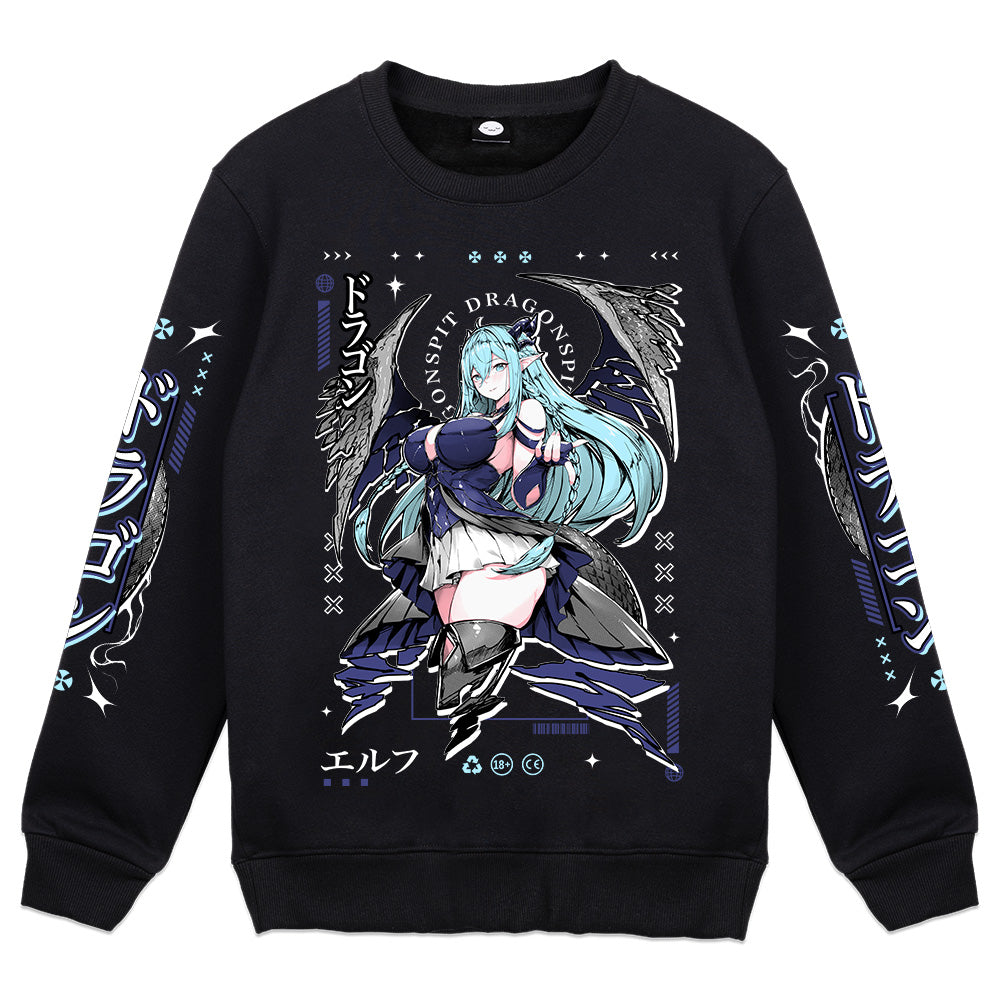 Dragonspit Elf Dragon Crewneck