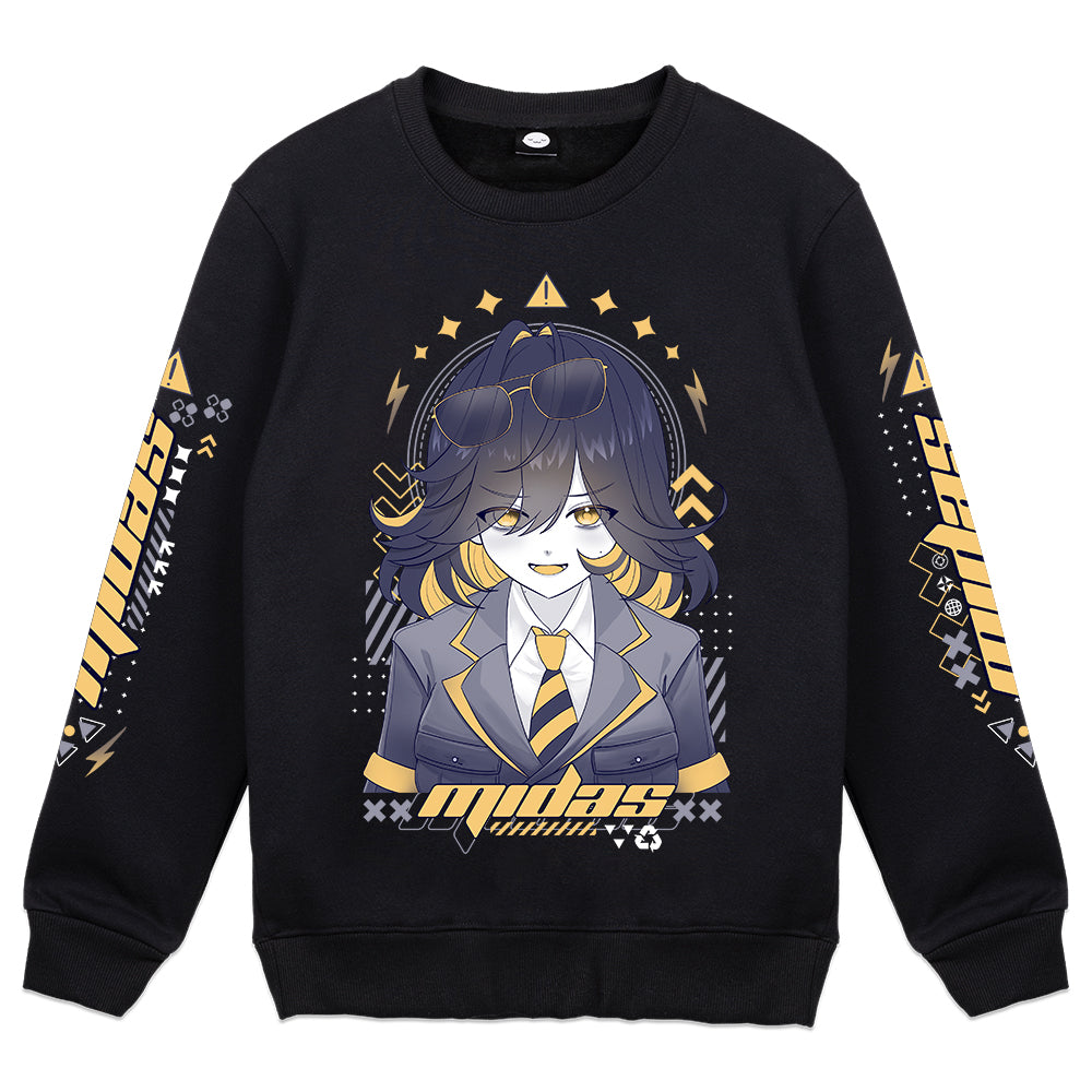 CoreofMidas Caution of Golden Touch Crewneck