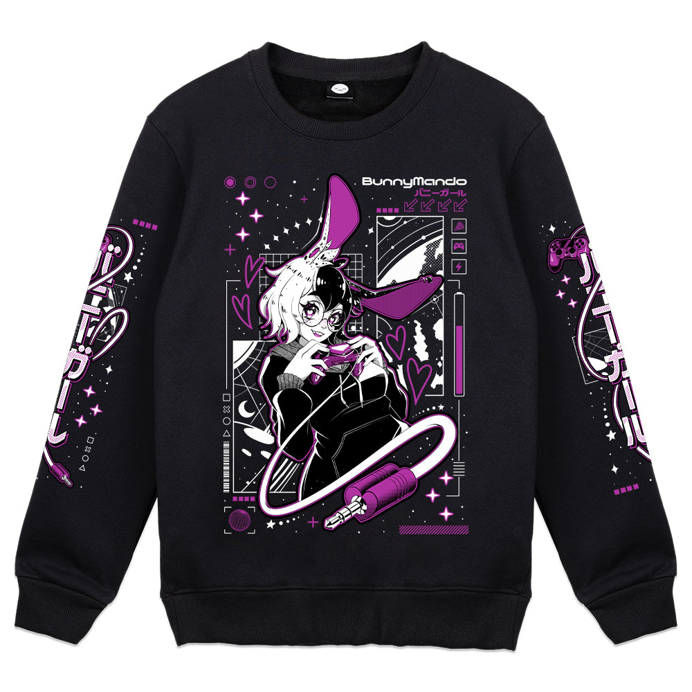 BunnyMando "Heart-Invader" Crewneck