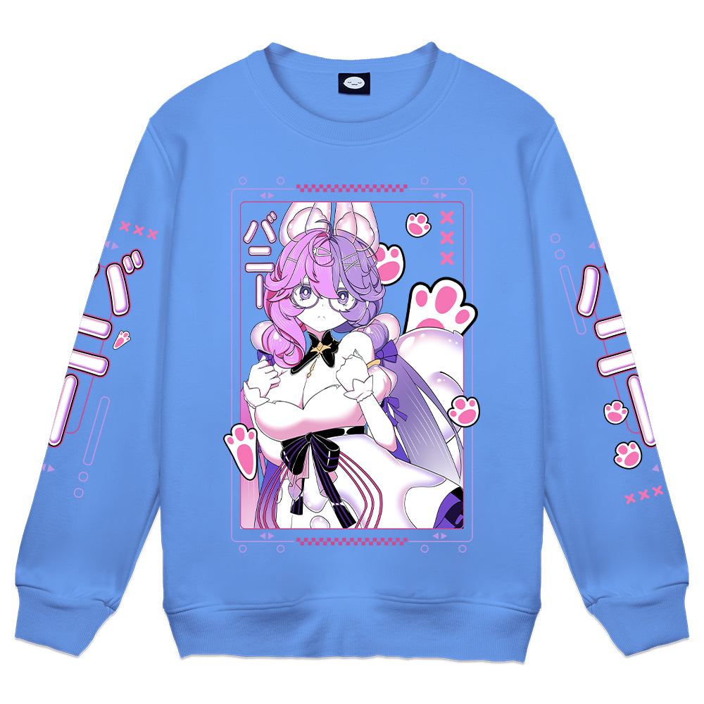 sakurausagi "Bunny Pop" Crewneck - Blue