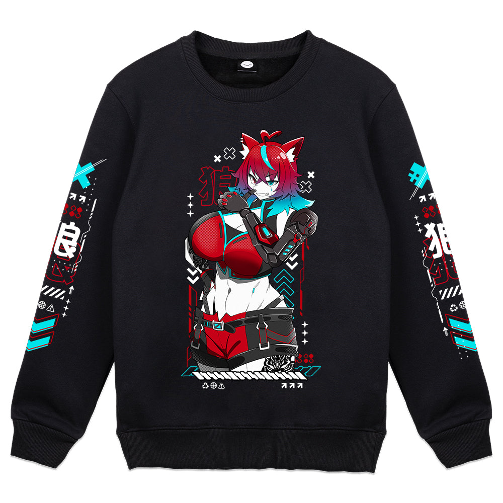 YoruVexa Tomboy Wolf Crewneck