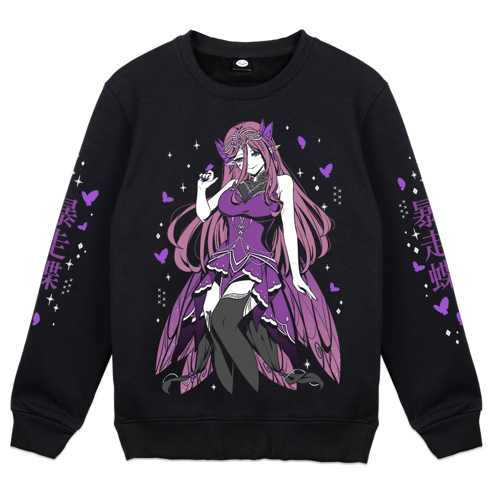 NellyNessa "Chaotic Butterfly" Crewneck