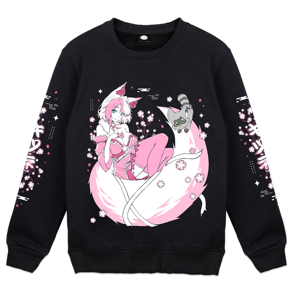 Sireniity "Sakura Fox Maid" Crewneck