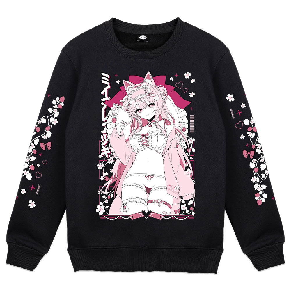 Miidere "Sleepy Fox Girl" Crewneck