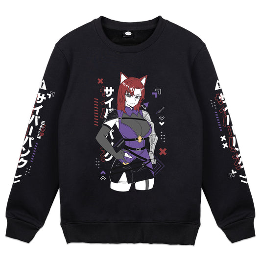 CyberCatVT CyberPunk Crewneck