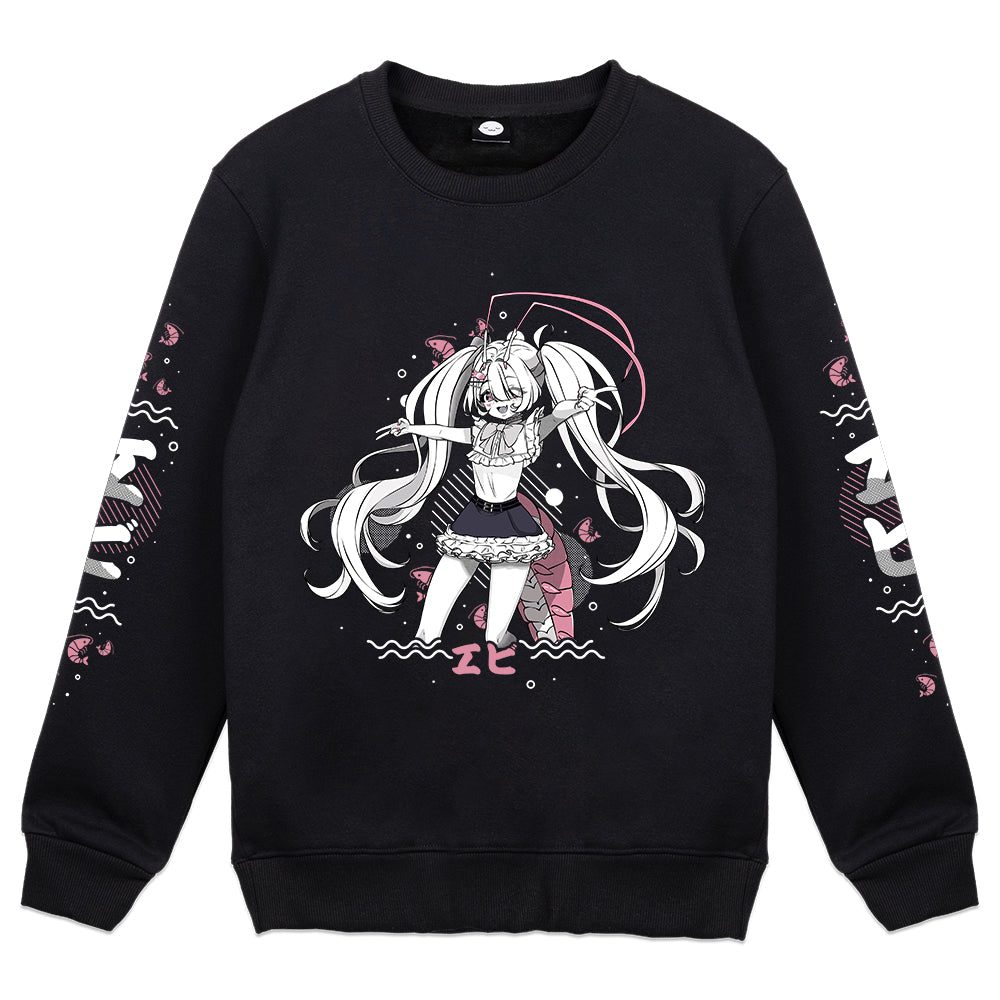 Prawnstaritsi Shrimply An Idol Crewneck