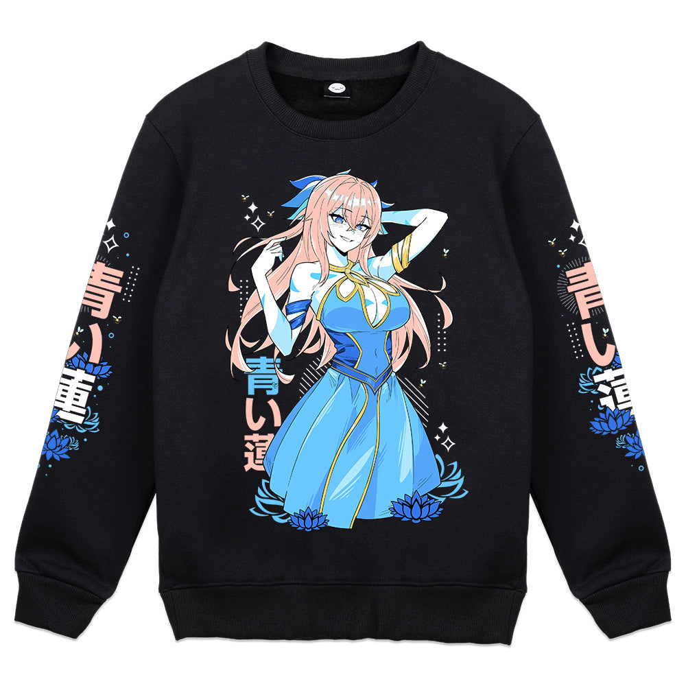 DearlyYu Delicate Lotus Crewneck