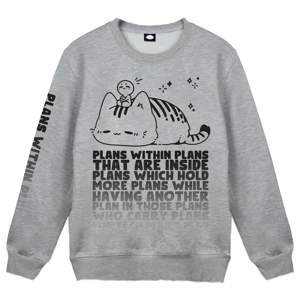 7MDigital Plans Within Plans Heather Gray Crewneck