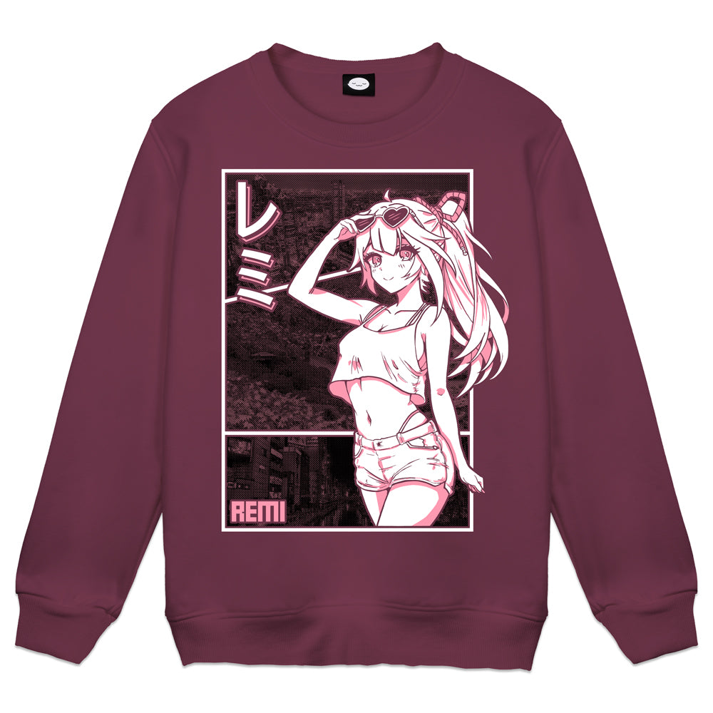 Remi Crossing Dark Pink Crewneck
