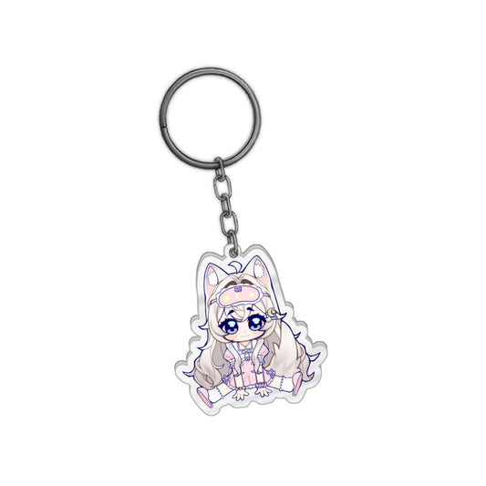 Cweamcat Chibi Sit Keychain