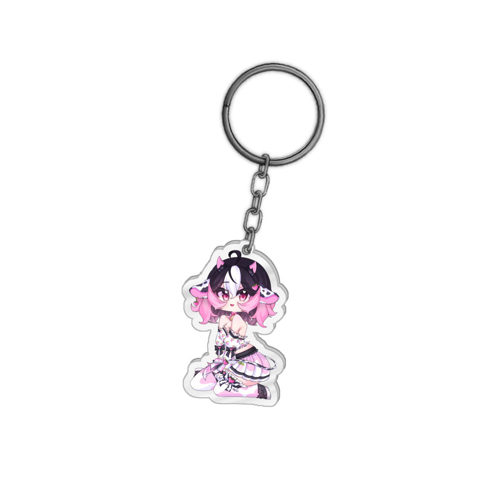 EuphoriaPlays Strawberry Hearts Keychain