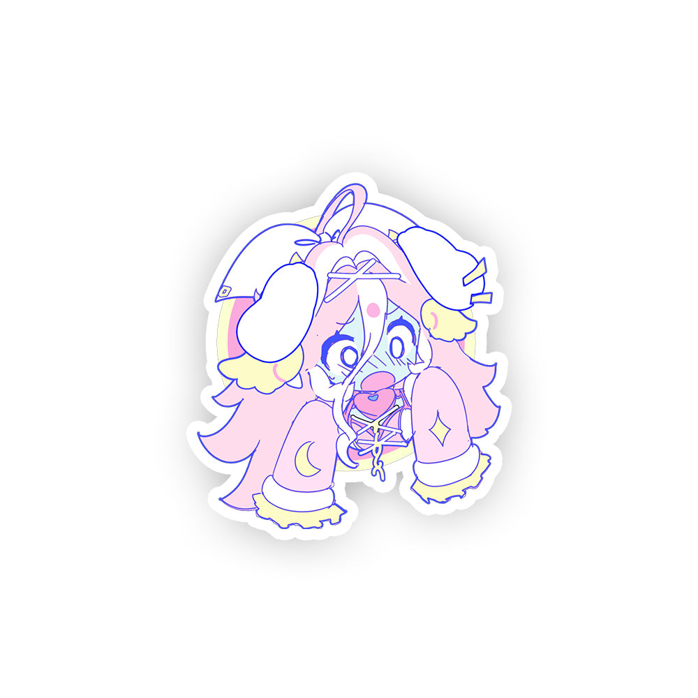 Pinkyune Surprised sticker