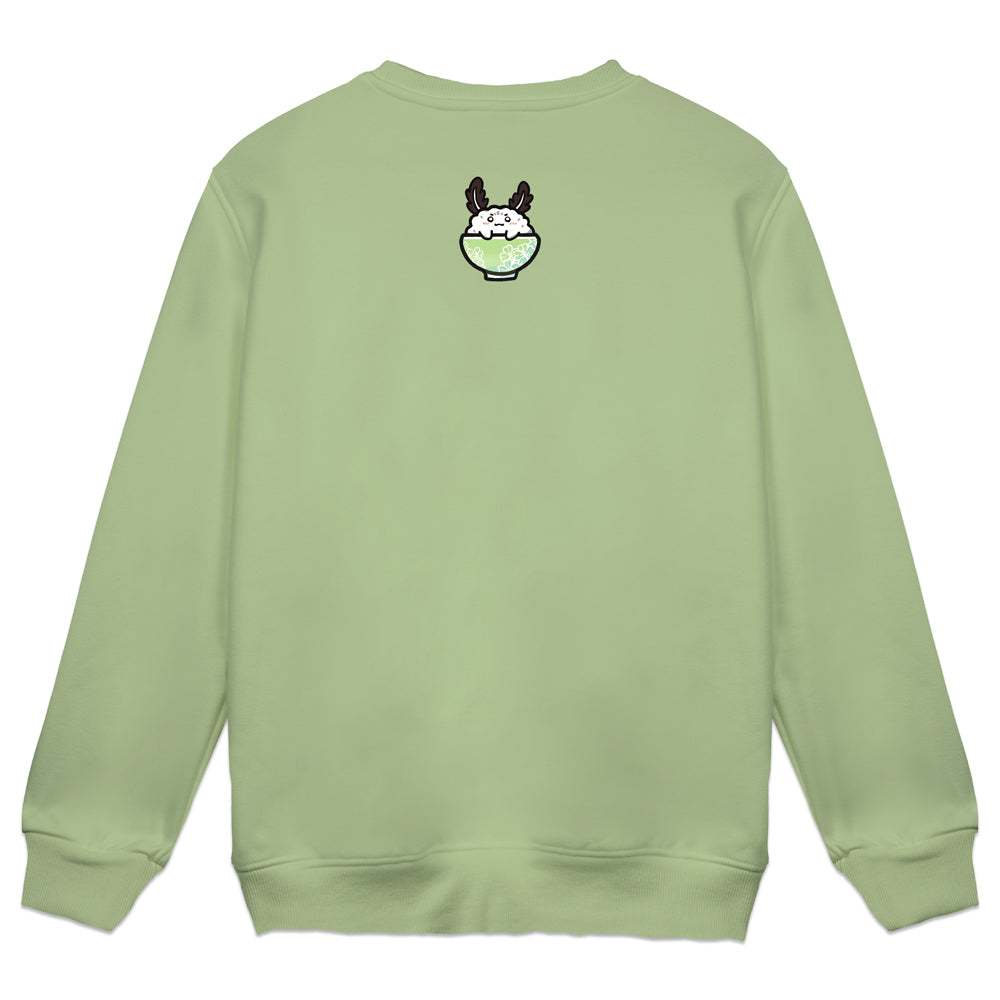 RiceyVT Sea Bunny Green Crewneck