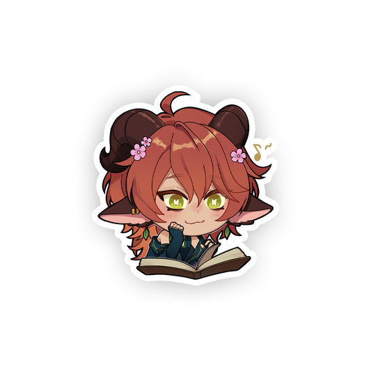 HeySolvae Bookworm Sticker