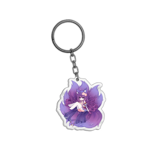 Holorystal Diamond Kitsune Keychain