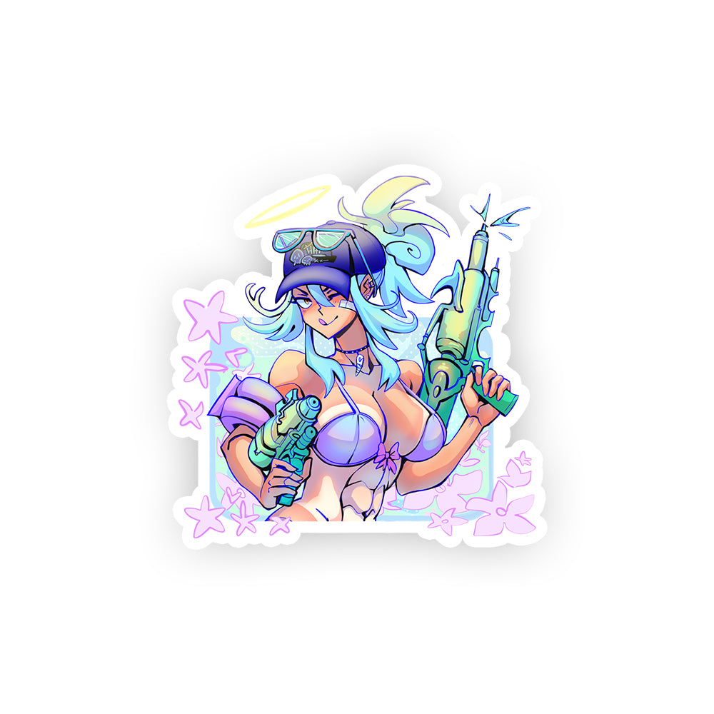 HonekoAo Summer Splash Sticker