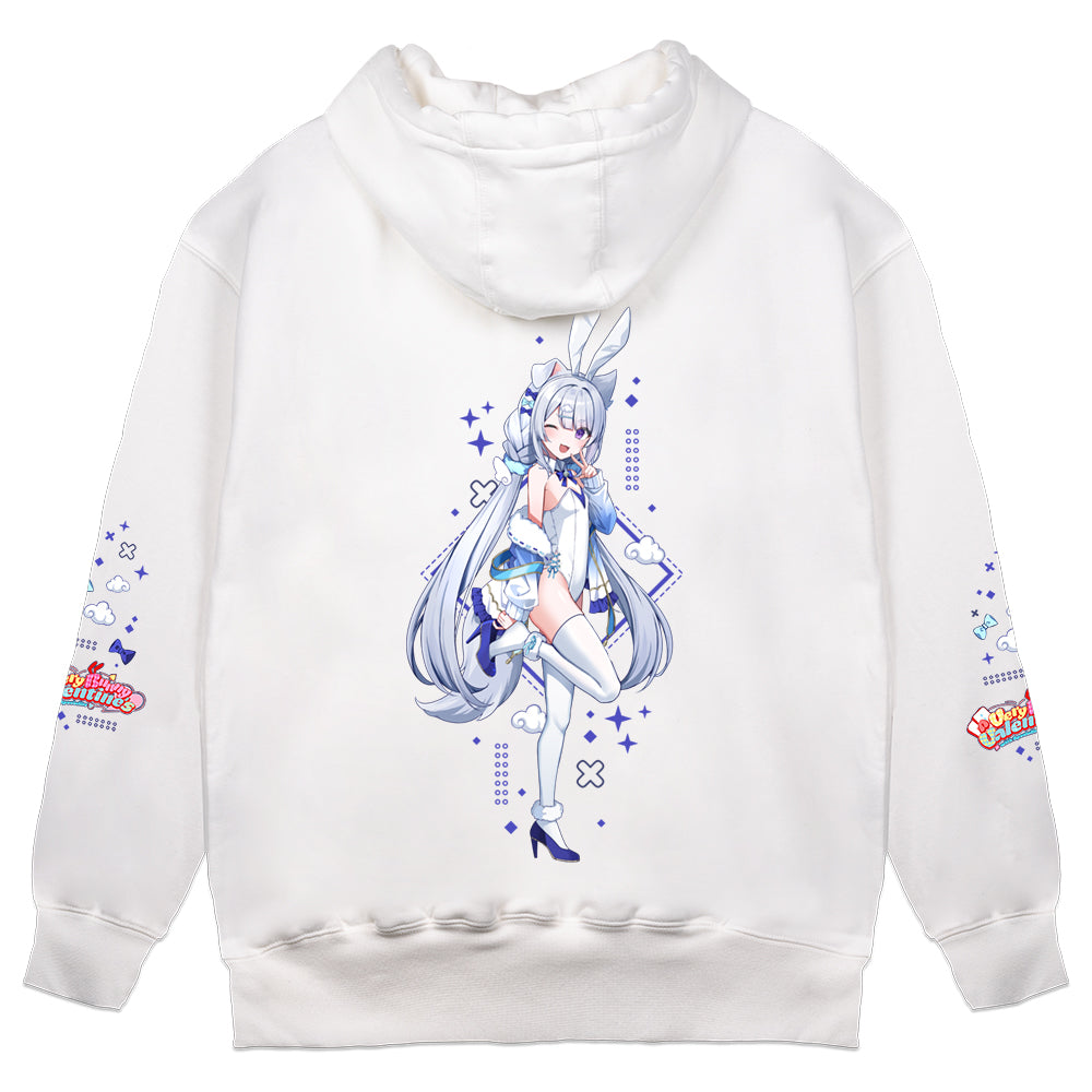Utahime Mochizuki "Very Bunny Valentine's" Hoodie - White