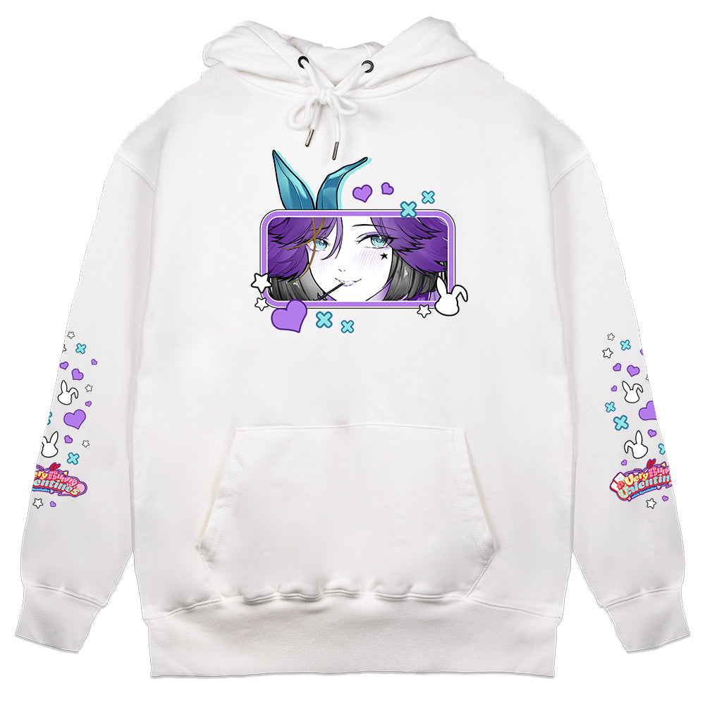 Azeria.EVE "Very Bunny Valentine's" Hoodie - White