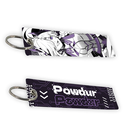 Powdur Code Jet Tag Keychain