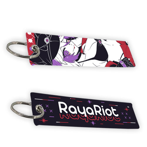 RayaRiot City Night Jet Tag Keychain