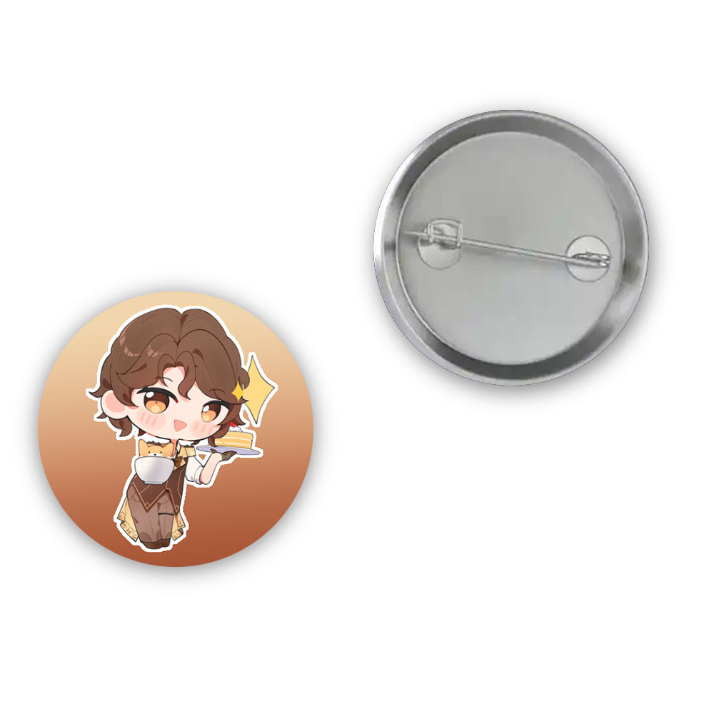 Junnie Chibi Button Pin