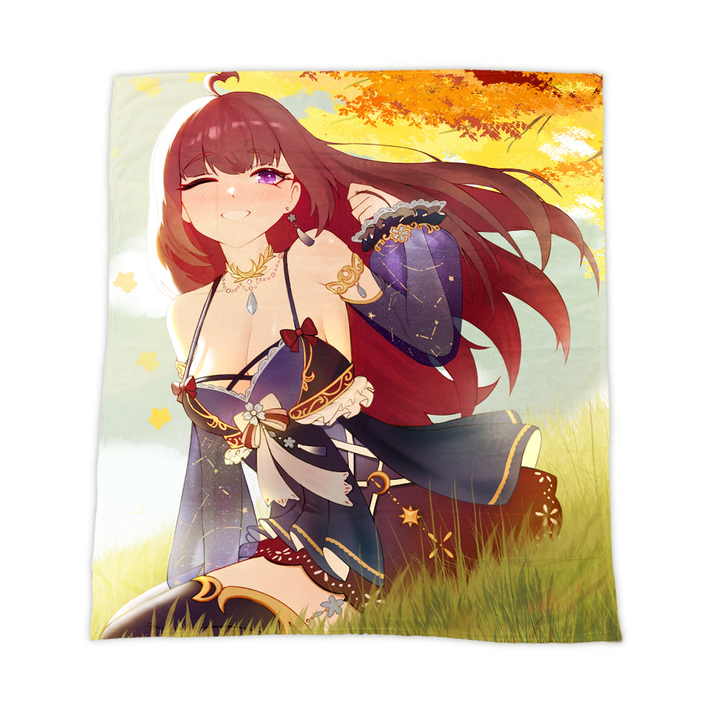 Kanamonbun "Autumn Sunset" Blanket