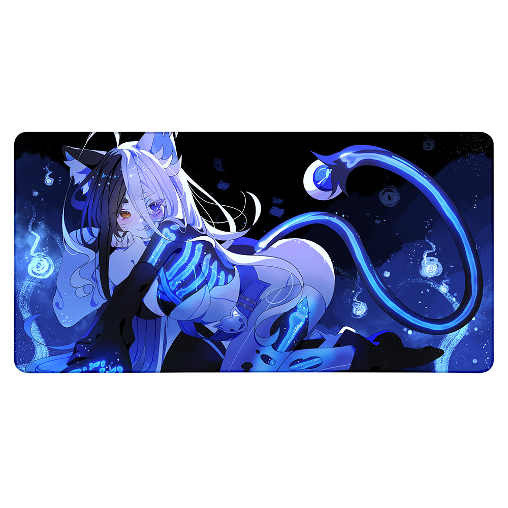 Kari Ghostly Cat XXL Mousepad
