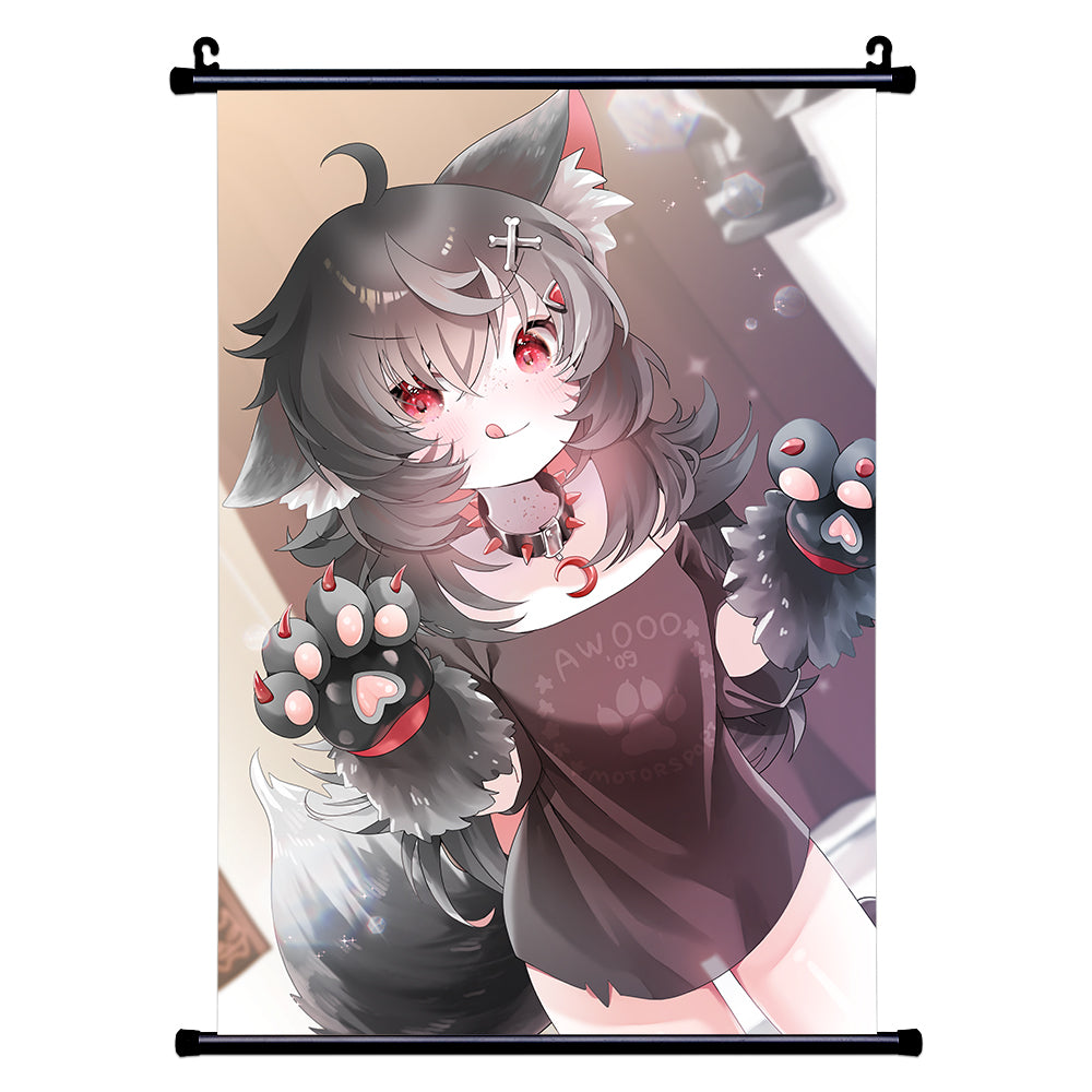 Kibawoo Mischievous Wall Scroll