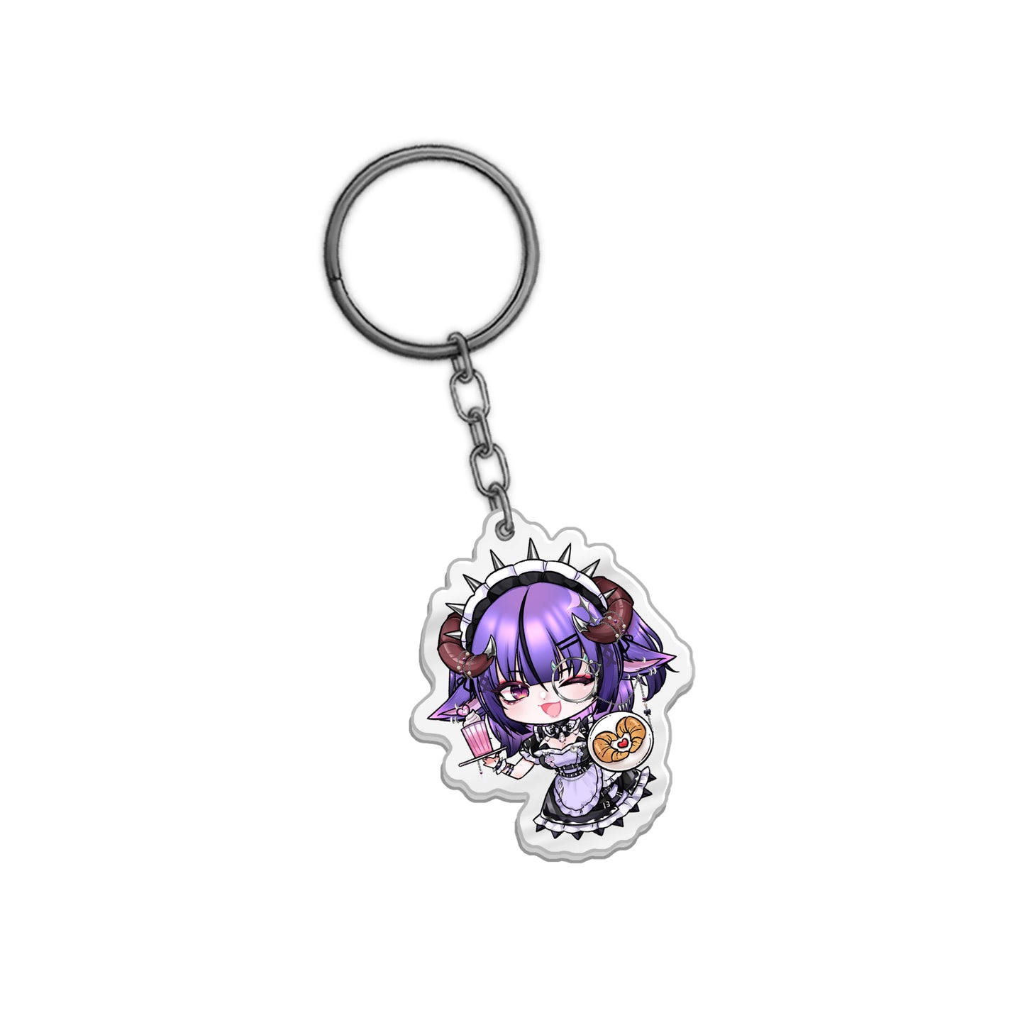 Kuromiya Lucien 'Sheep Maid' Keychain