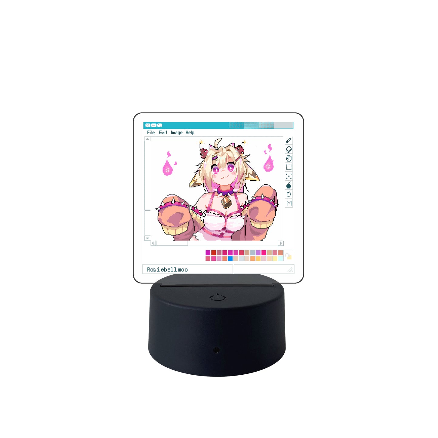 Rosiebellmoo Pixel Blaze LED Desk Lamp
