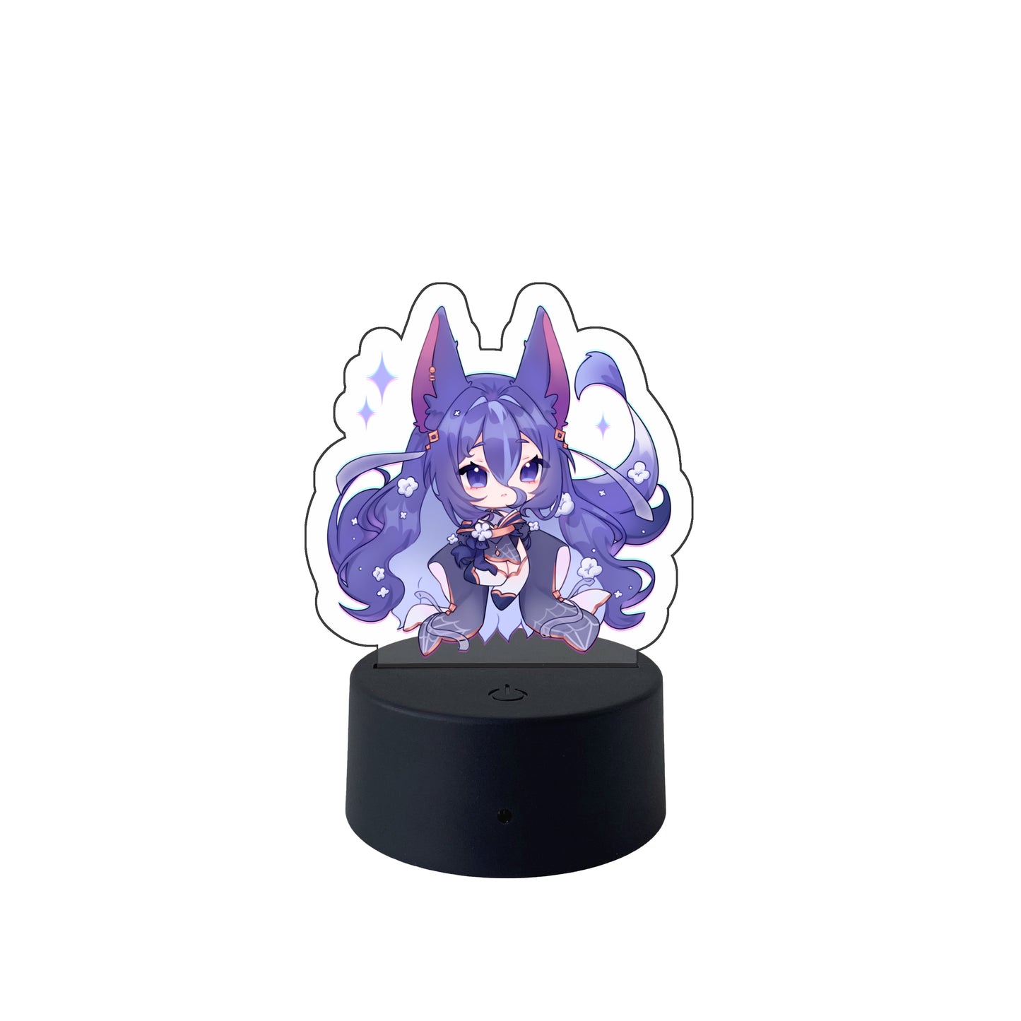 Vampy Chibi Kitsune LED Desk Lamp