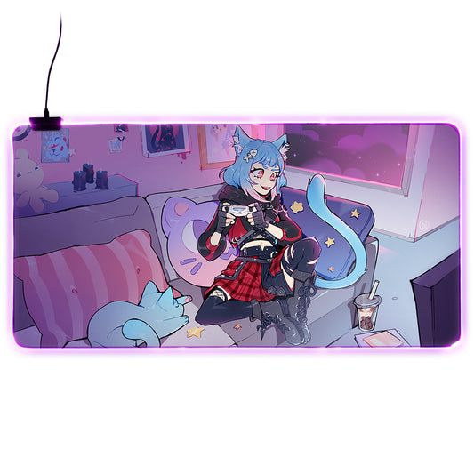 MoggiiJunkit Late Night LED XXL Mousepad