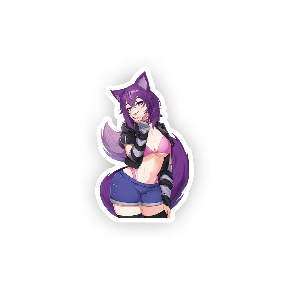 LunaNyaVT "Crescent Wolf" Sticker