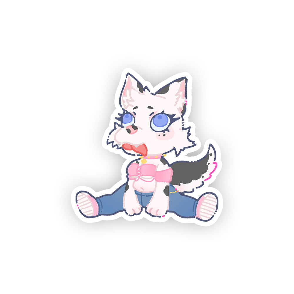 MaisieCorgi No Thoughts, Head Empty Sticker