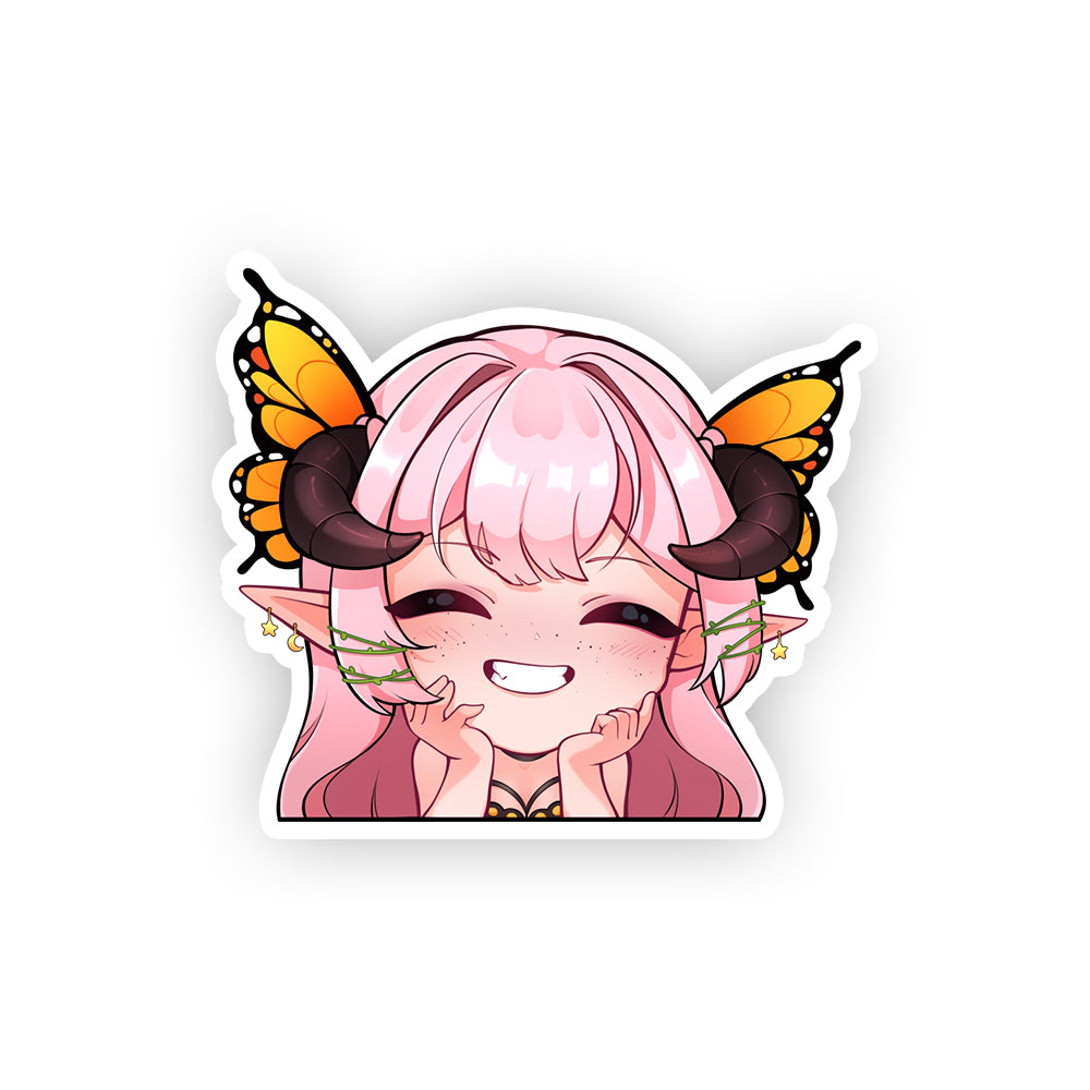 Meemeesh Big Smile Peeker Sticker