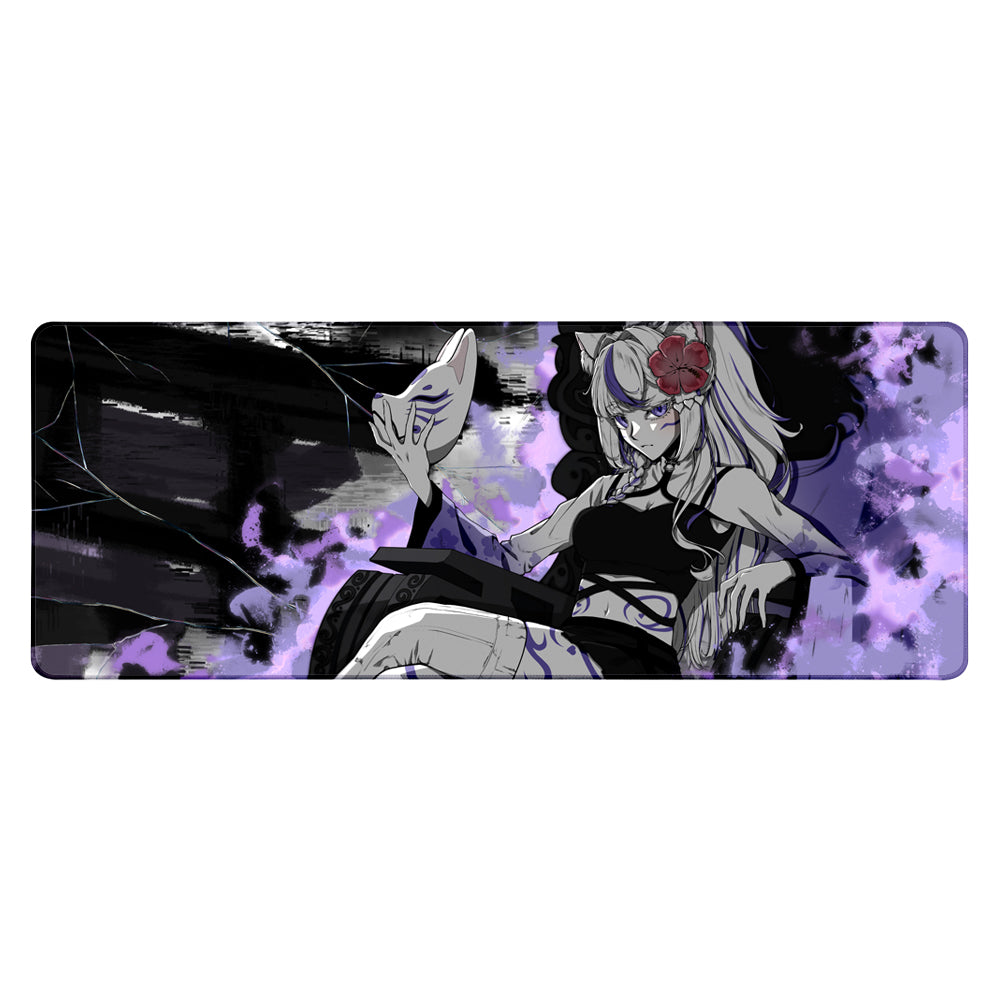 MissKitsuri "Kitsune Gamer Goddess" XL Mousepad
