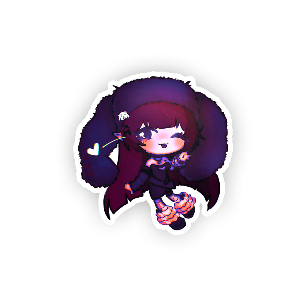 NightlyVT Winking Sticker