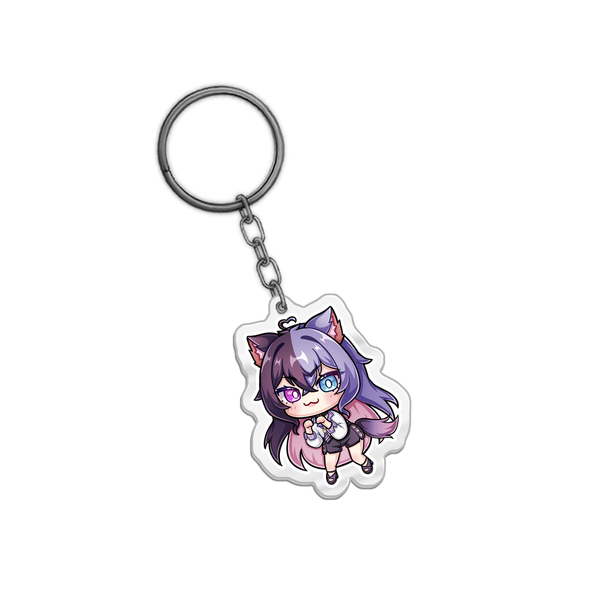 Obsidiana "Catgirl of Chaos" Keychain